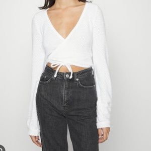 Hollister Multi Way Wrap Eyelash Sweater